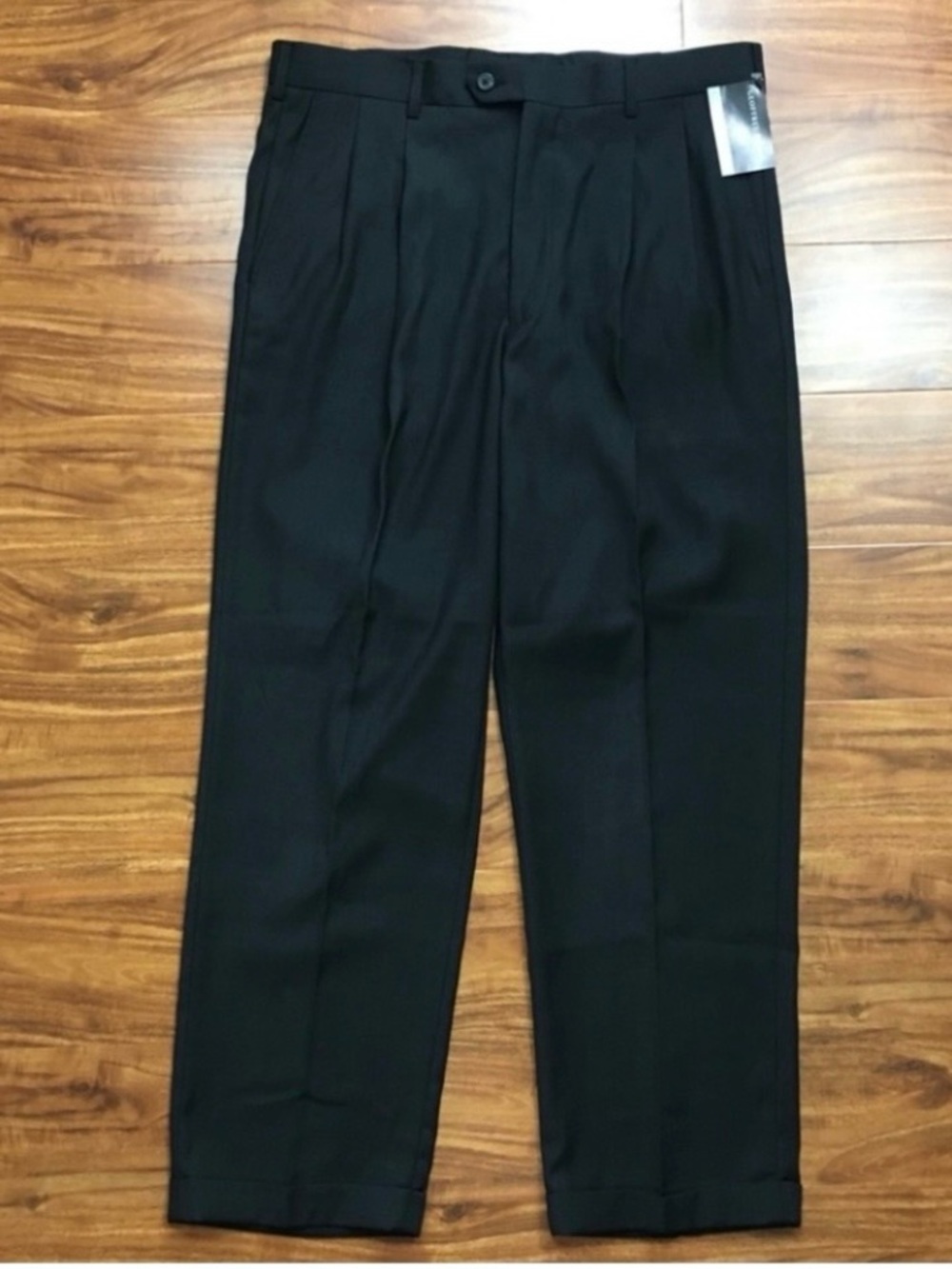 NWT New Men's Geoffrey Beene Black Easy Care Dress Pants Size 36 x 30 Classic
